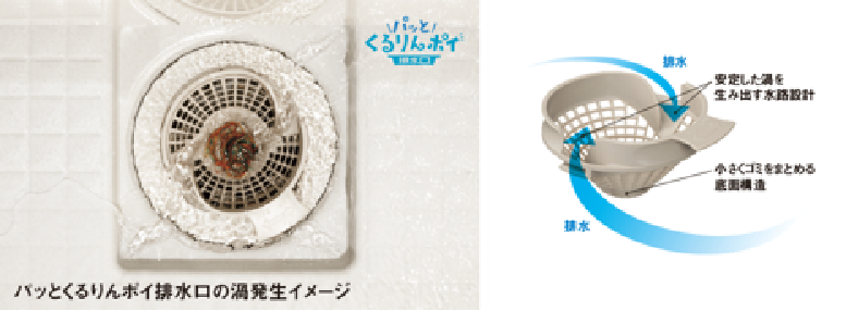 洗い場の排水溝内