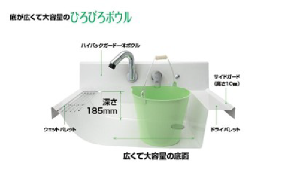 洗面ボウルと水栓