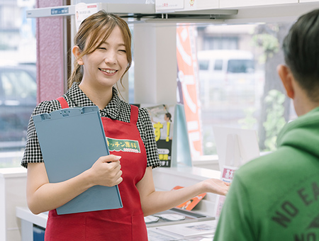 専門の女性スタッフ