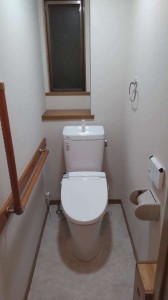 (＾ω＾)内装3点貼替と、トイレ交換でトイレを一新！