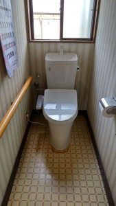 トイレの素取り替え(＾ω＾)