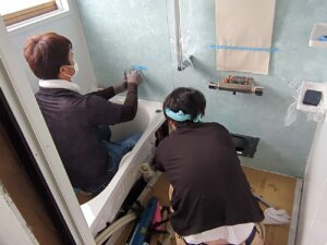 前橋市で浴室改修工事です。