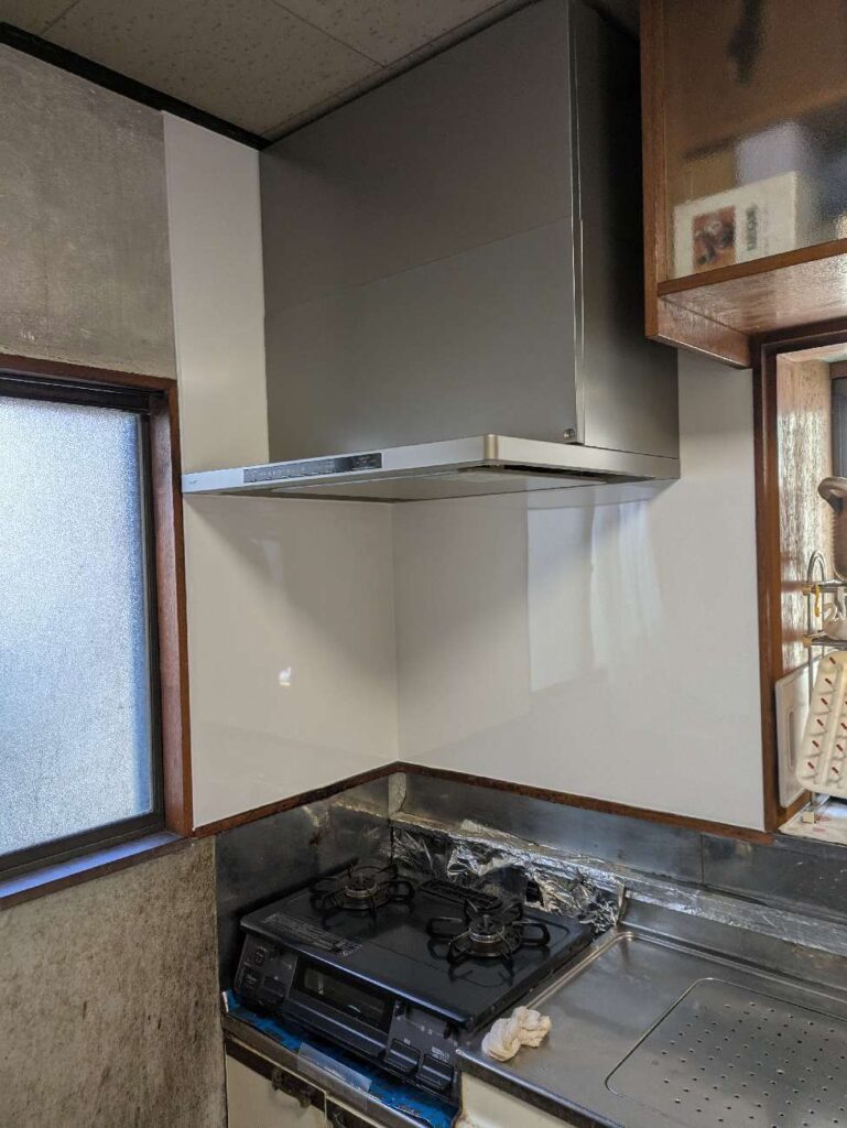 前橋市で換気扇交換リフォーム｜ノーリツ「クララ」で快適キッチンへ