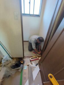 前橋市でトイレ交換です。