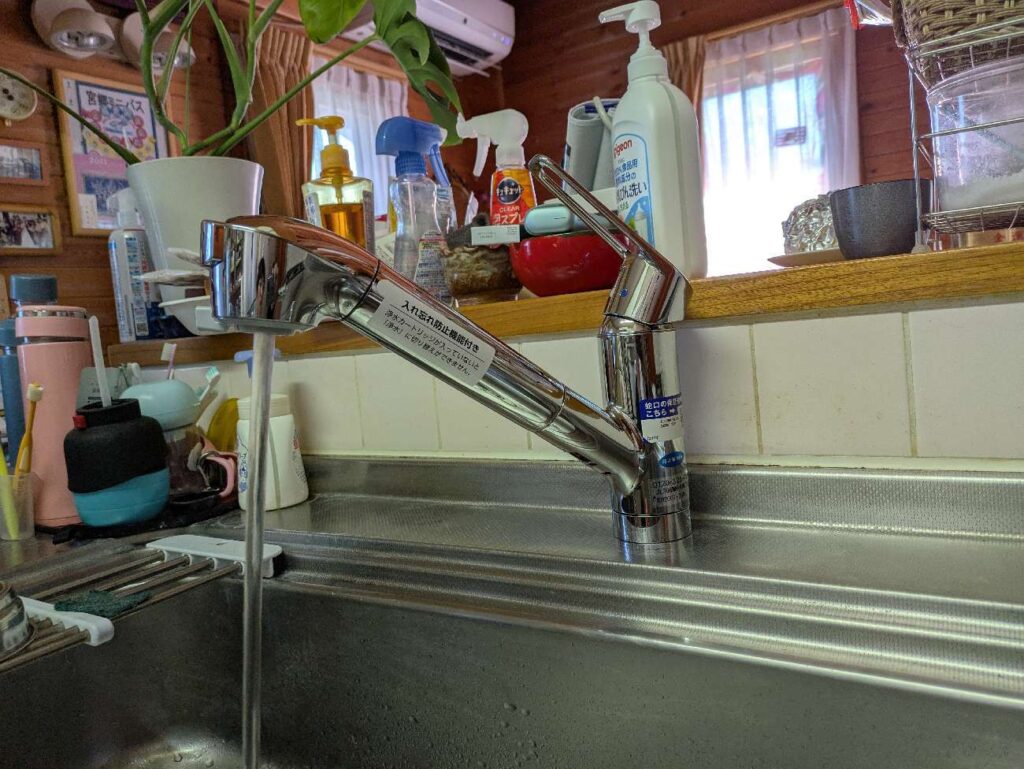 前橋市でキッチン水栓交換施工事例｜タカギ　クリーン