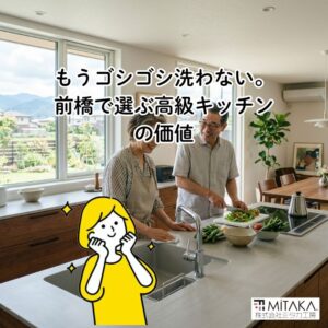 前橋市で高級システムキッチンにリフォーム！お手入れの楽さに感動